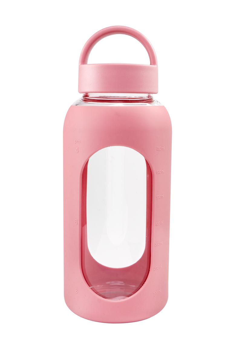 Botella de vidrio borosilicato para bebidas calientes y frías
