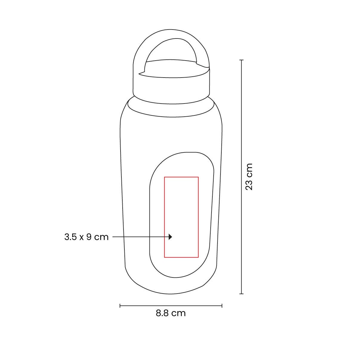 CILINDRO DE VIDRIO IDARA con caja individual incluida