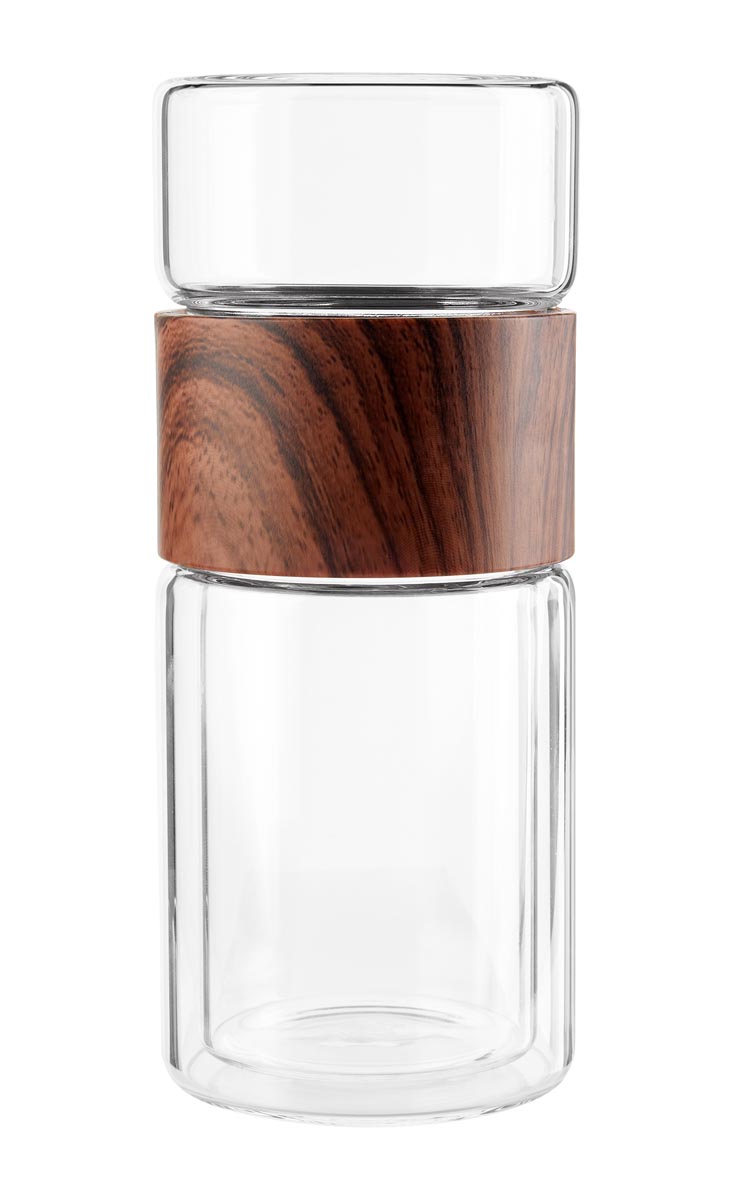 Termo de Vidrio NANKIN con colador extraíble para té