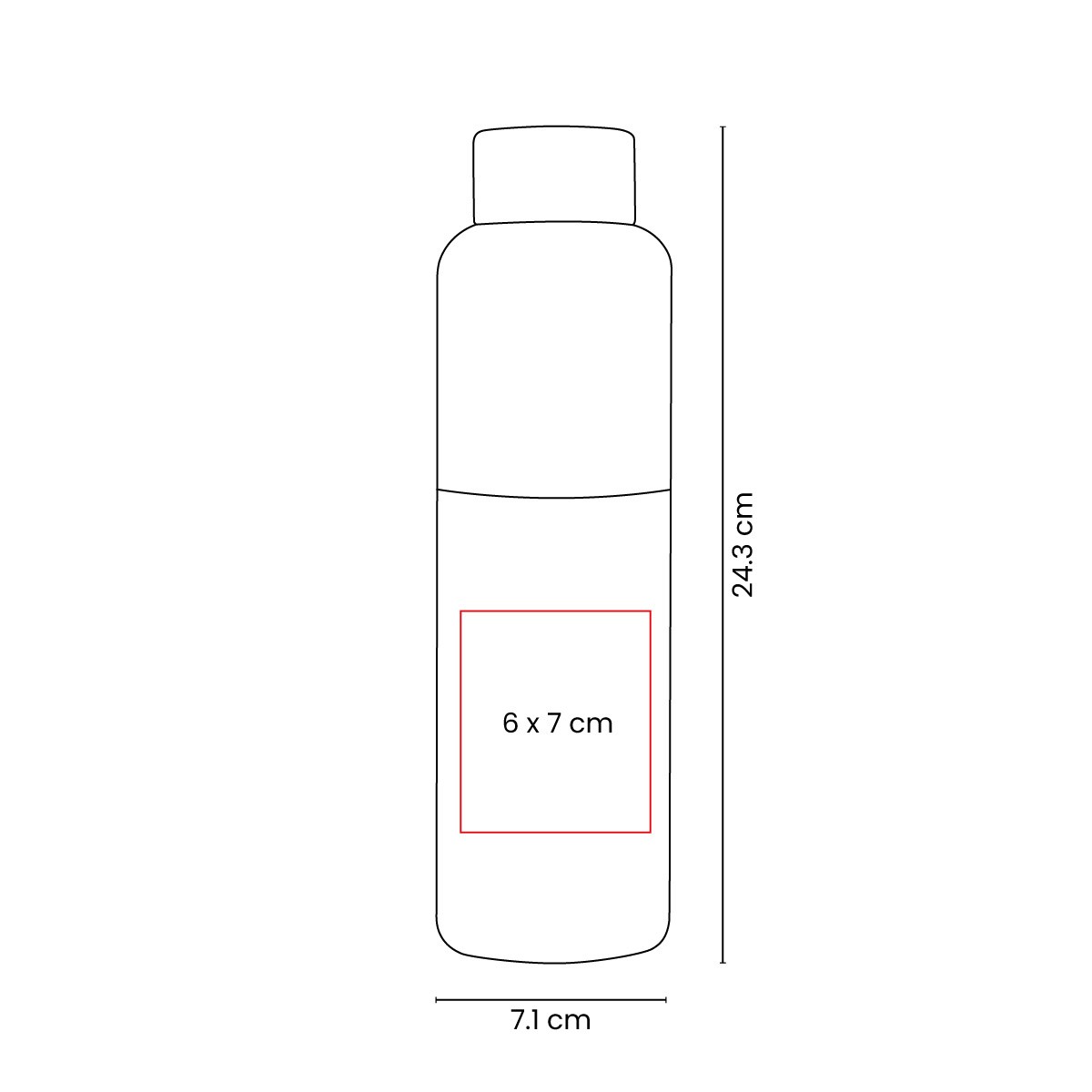Termo de 620 ml con conservación térmica para bebidas
