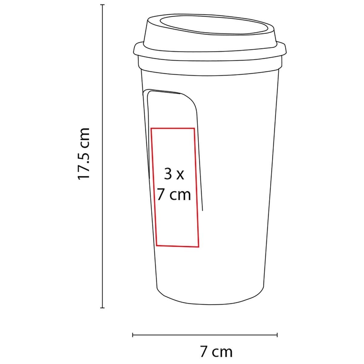 Termo de doble pared para bebidas individuales
