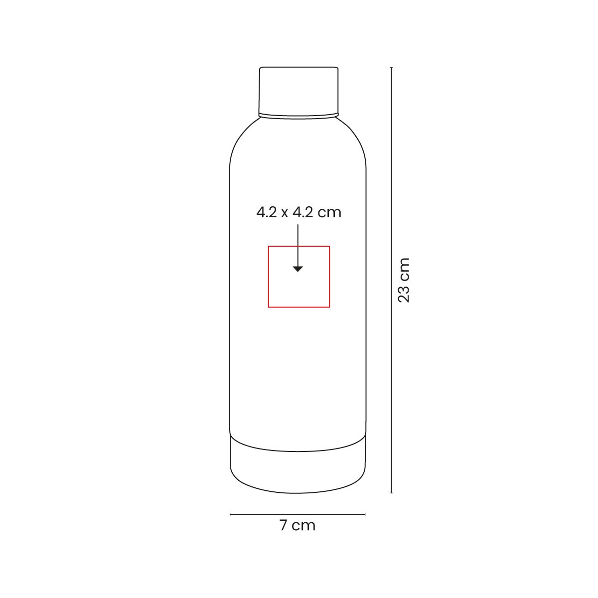 Termo de 520 ml con caja individual incluida