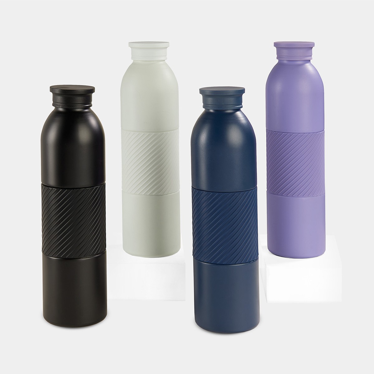 Termo VISOK de 600 ml con manga de silicón texturizado