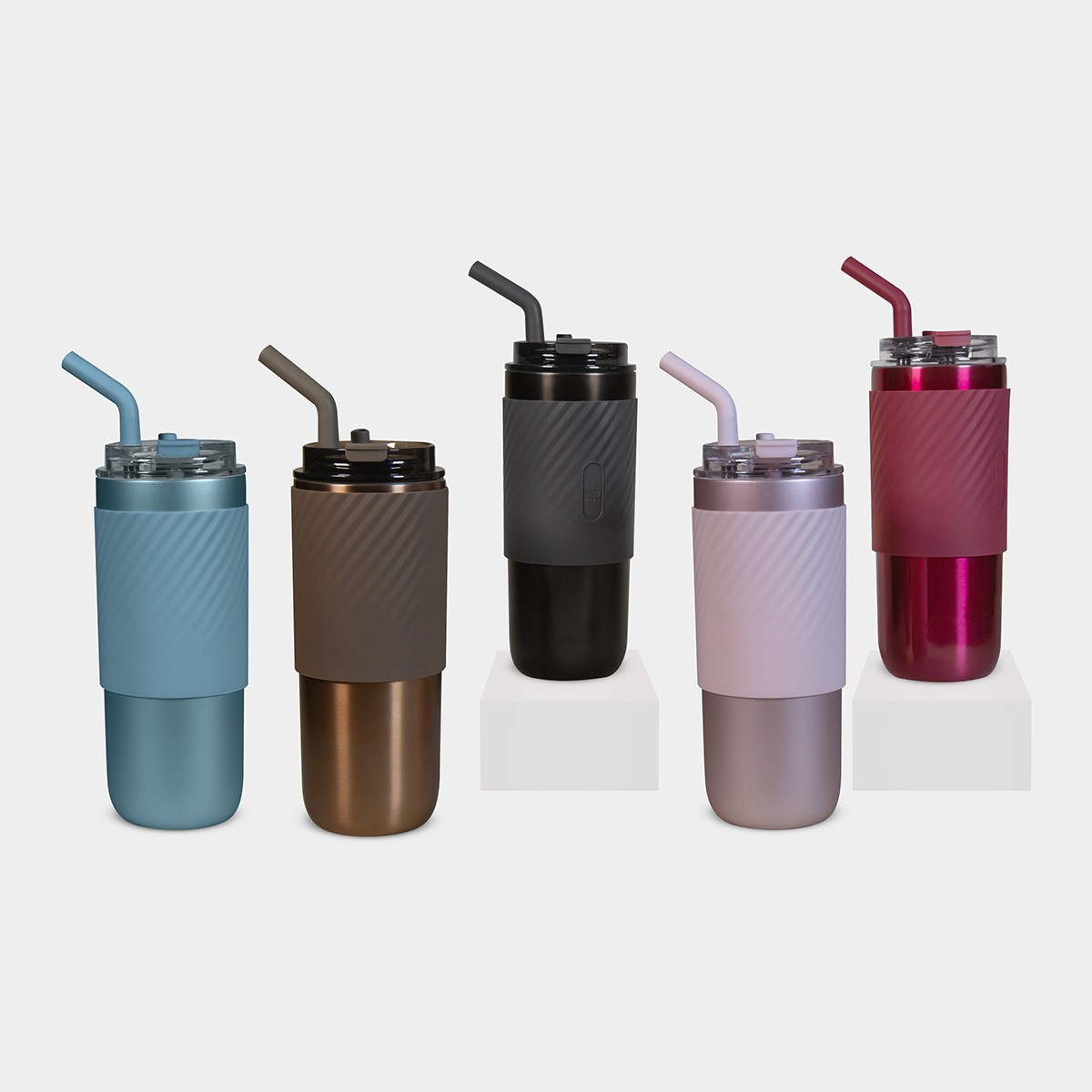 Termo ZULÚ de 480 ml con tapa push y ranura para popote