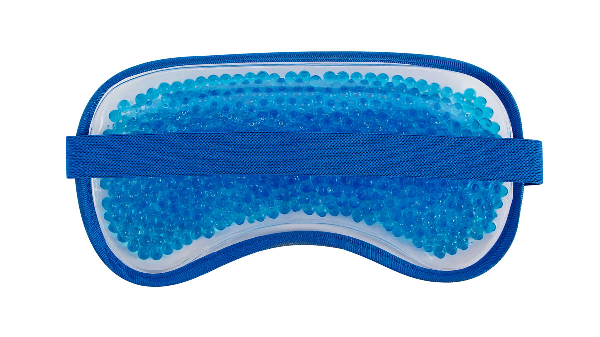Compresa ocular de plástico y gel para frío o calor