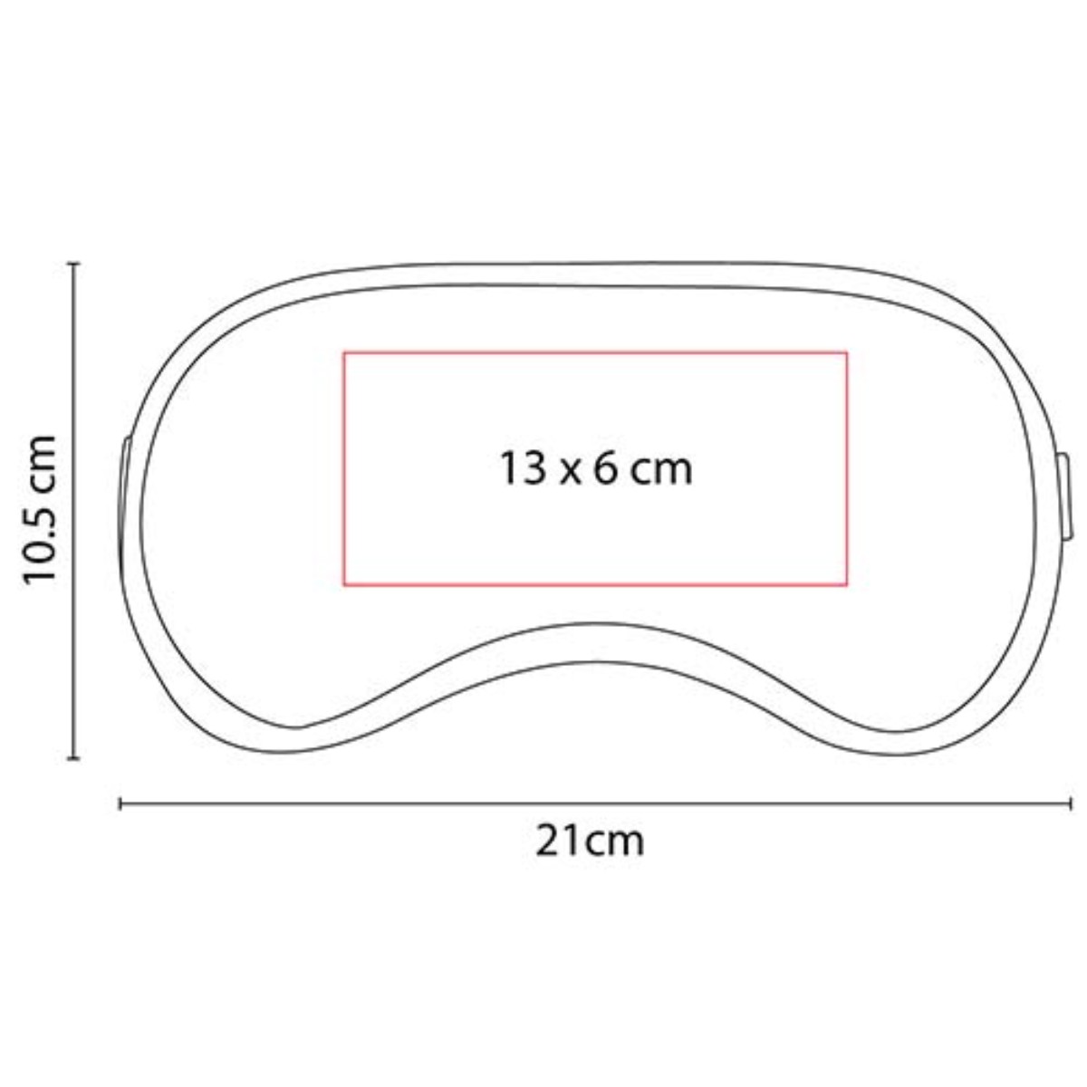 Compresa de gel con formato para la zona ocular