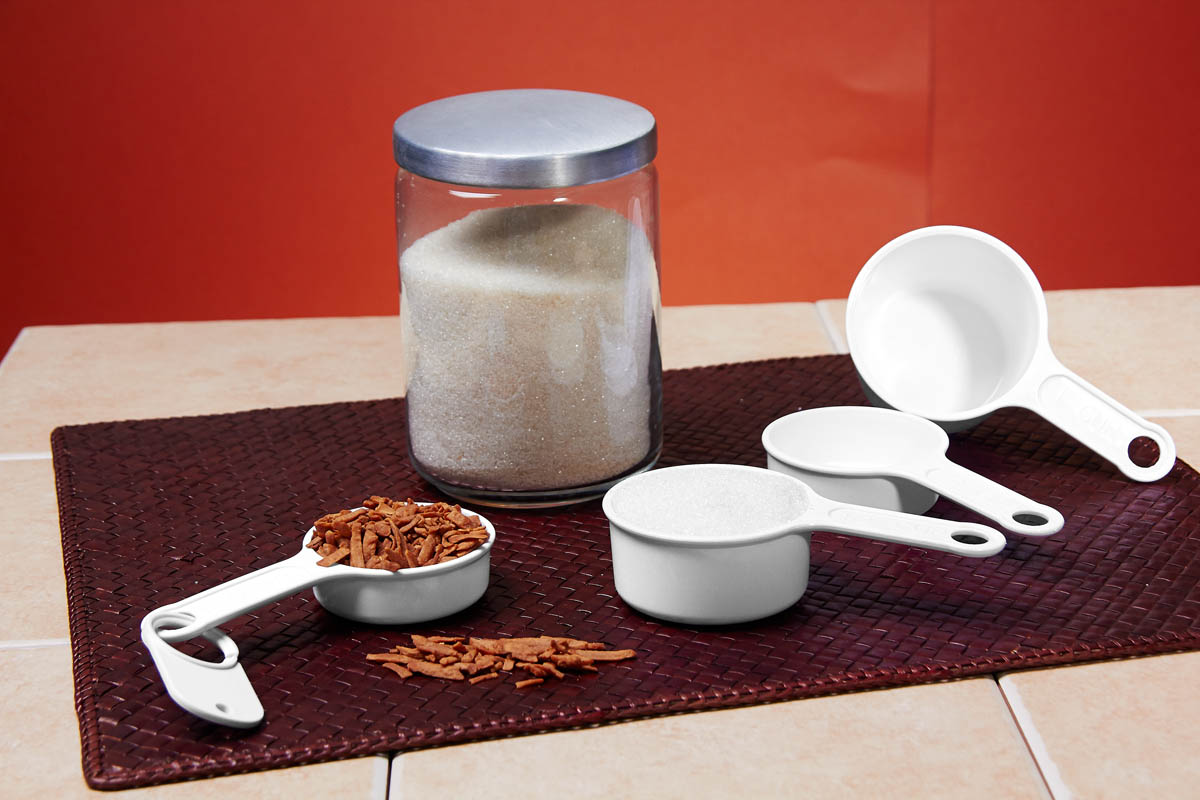 Set de tazas medidoras para preparación de recetas
