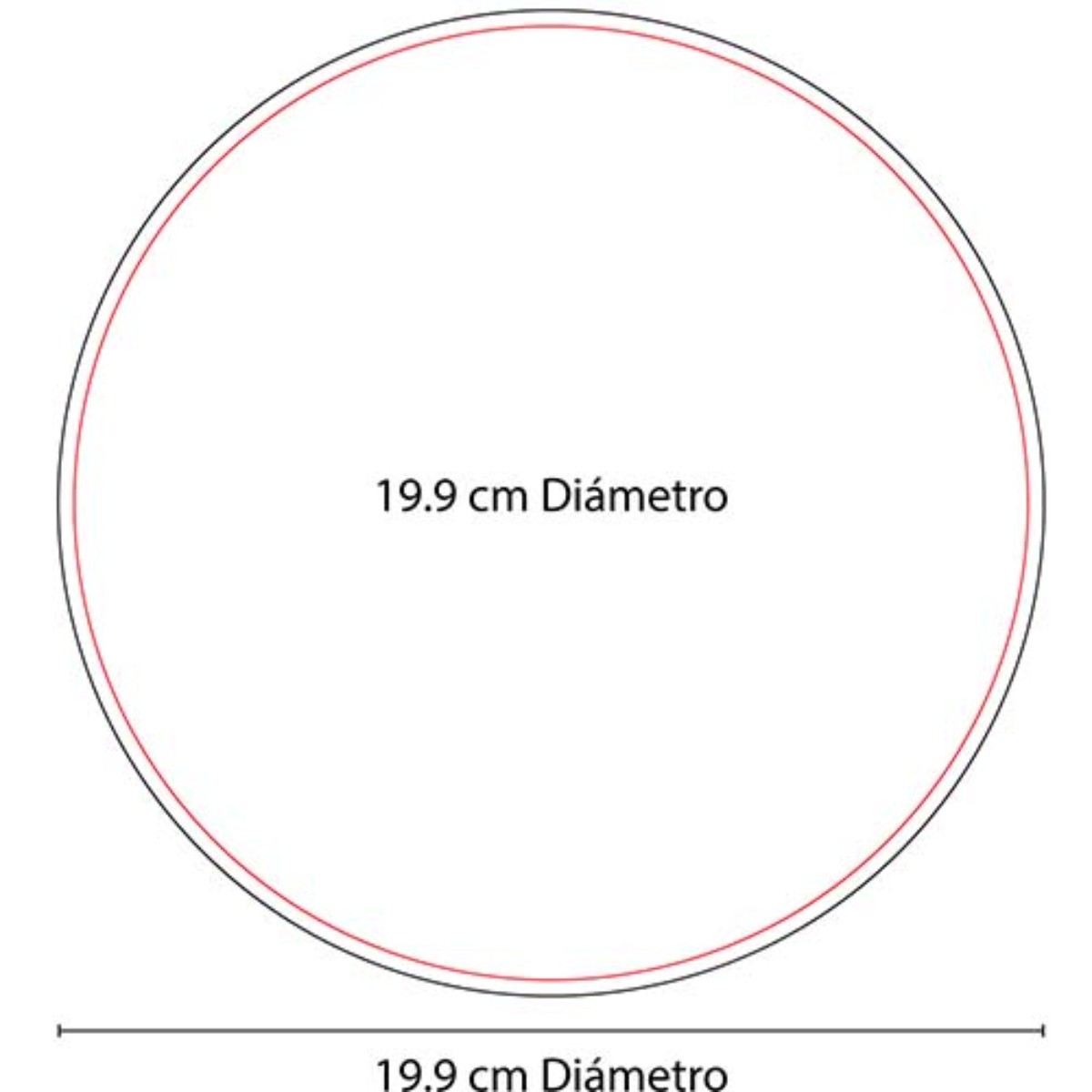 Mouse pad circular con base antiderrapante