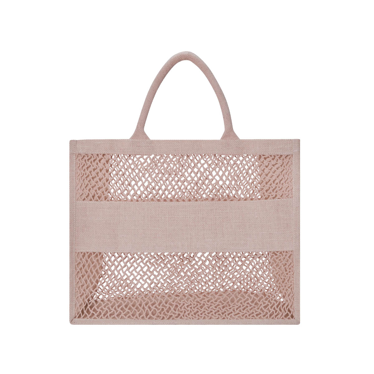 Bolsa ANTONELA con diseño entretejido y fuelle