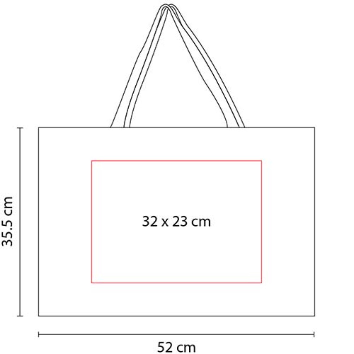 Bolsa de yute con fuelle para compras