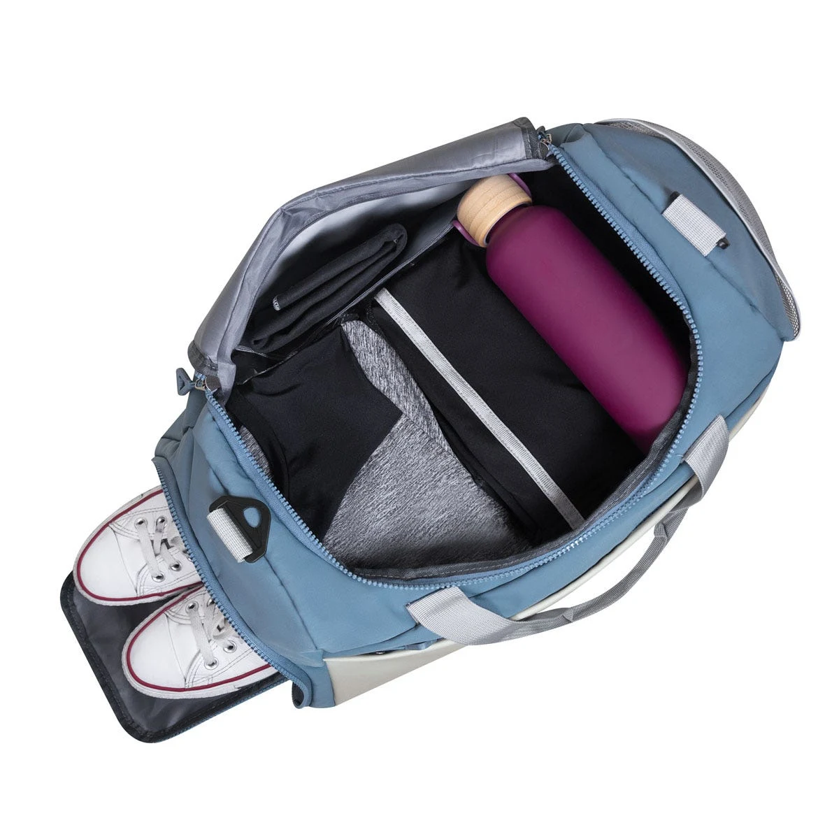 Zapatera integrada en la maleta deportiva HOUDEN