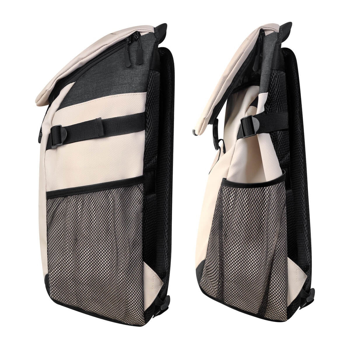 Sistema de ajuste para cerrar o expandir la mochila IKER