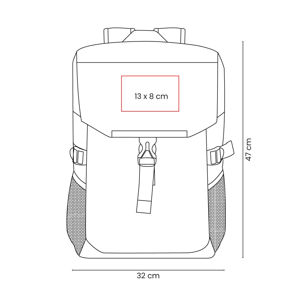 Banda posterior para transportar MOCHILA IKER sobre trolley