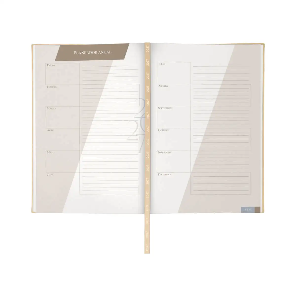 Agenda profesional con organizador de tareas