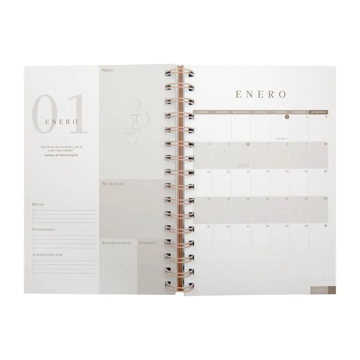Agenda ejecutiva para productividad diaria