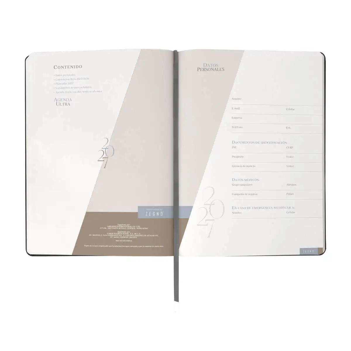 Agenda ejecutiva personalizada para empresas