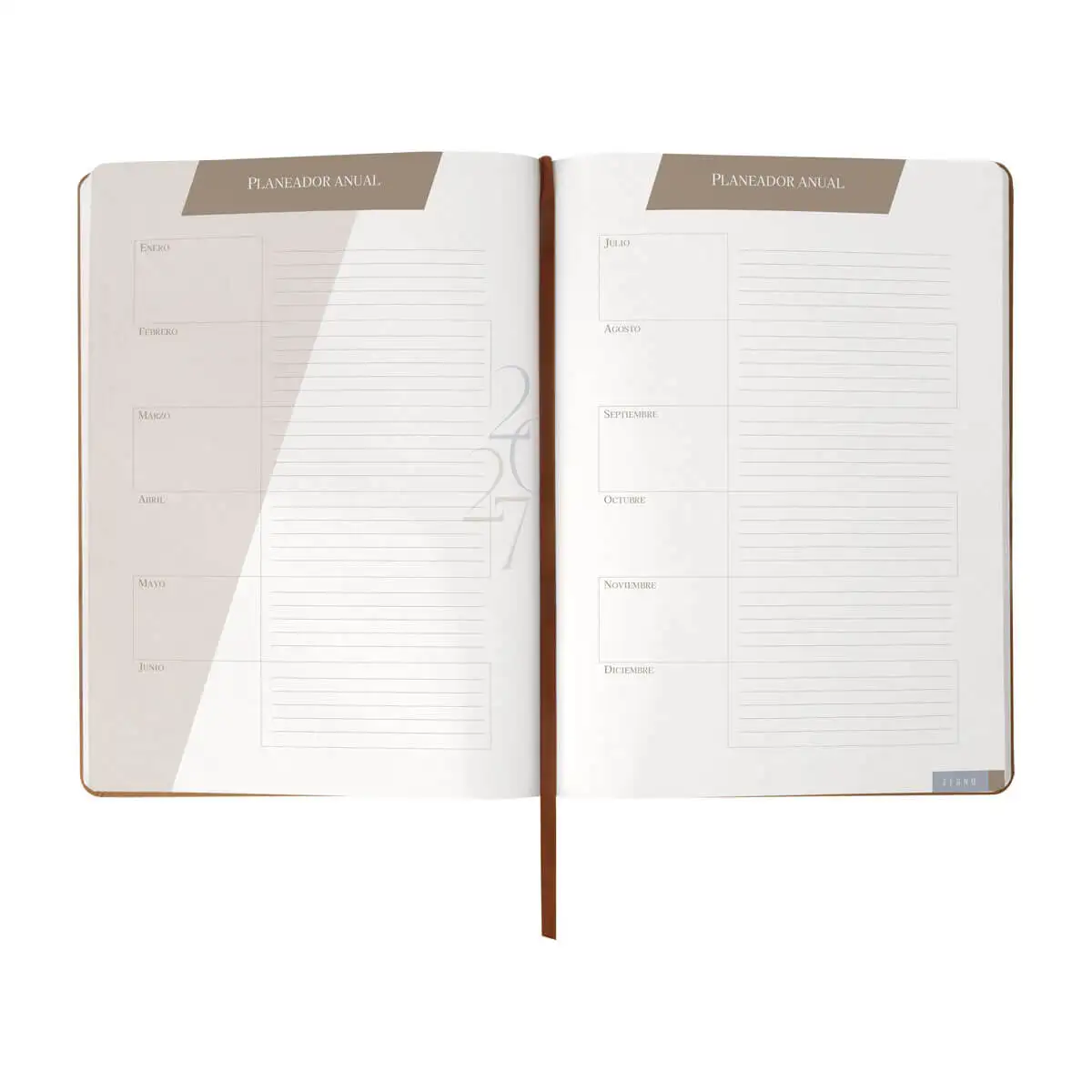 Agenda premium de gran tamaño para productividad