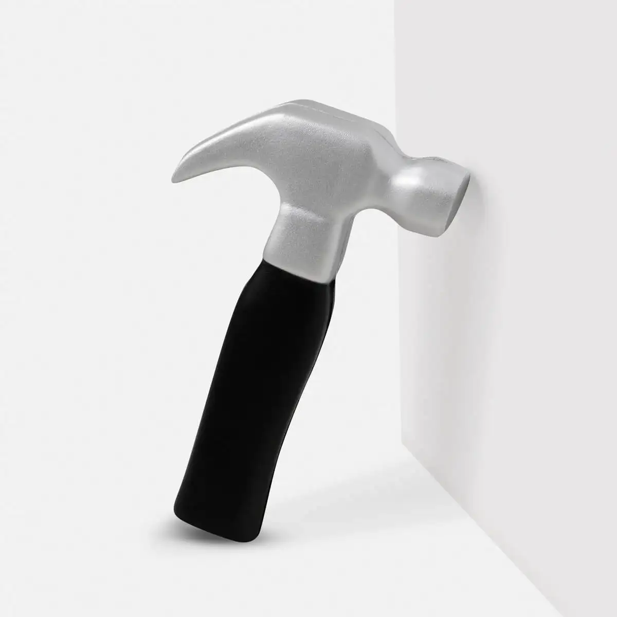 Figura antiestrés con forma de martillo