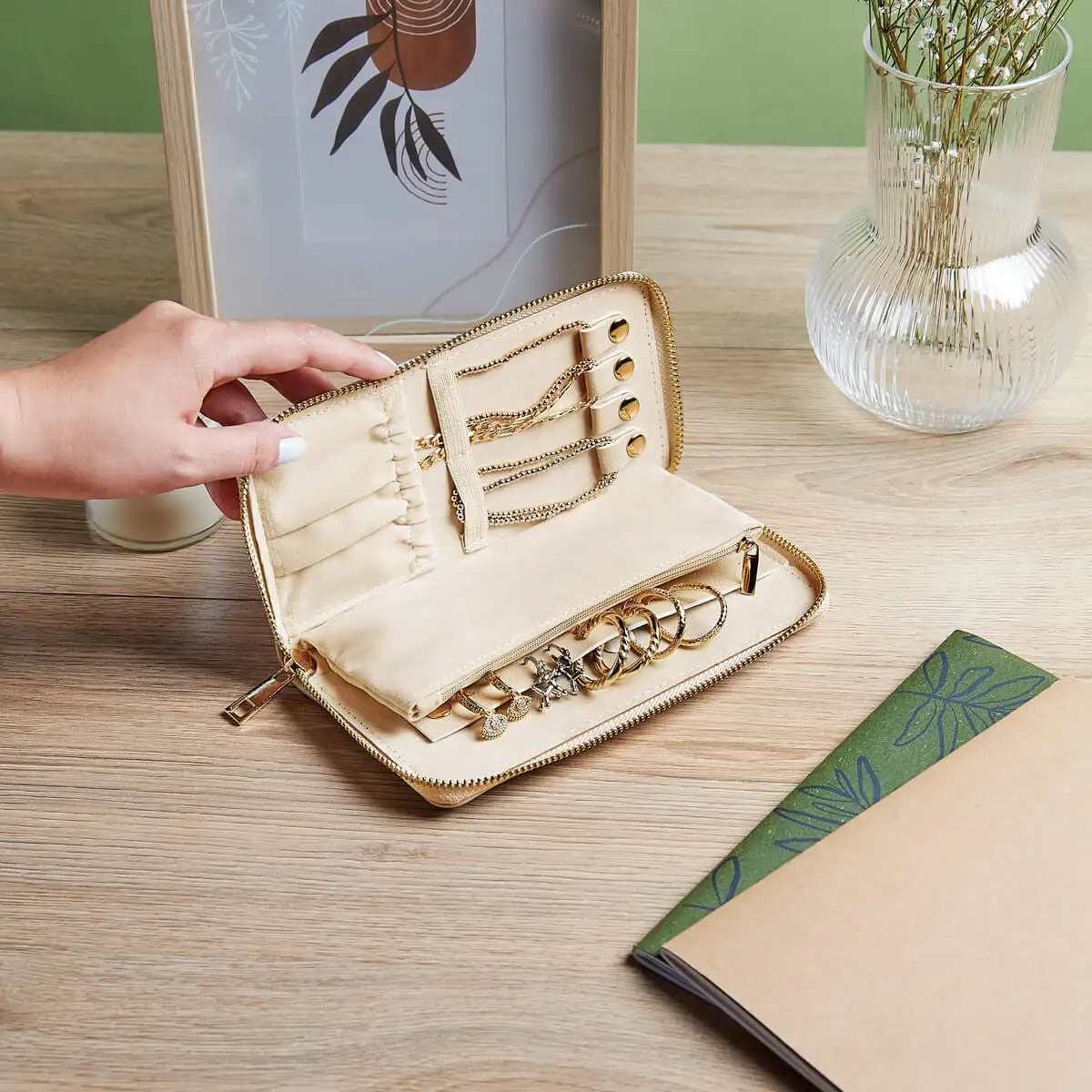 Organizador de joyería para viaje