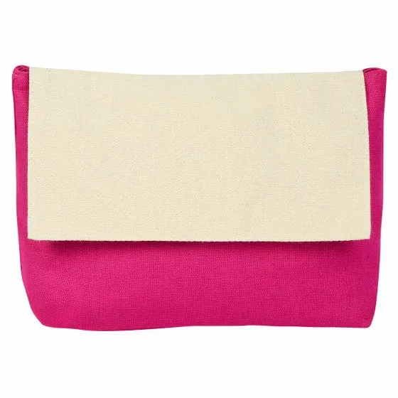 Estuche de algodón para maquillaje personalizado.