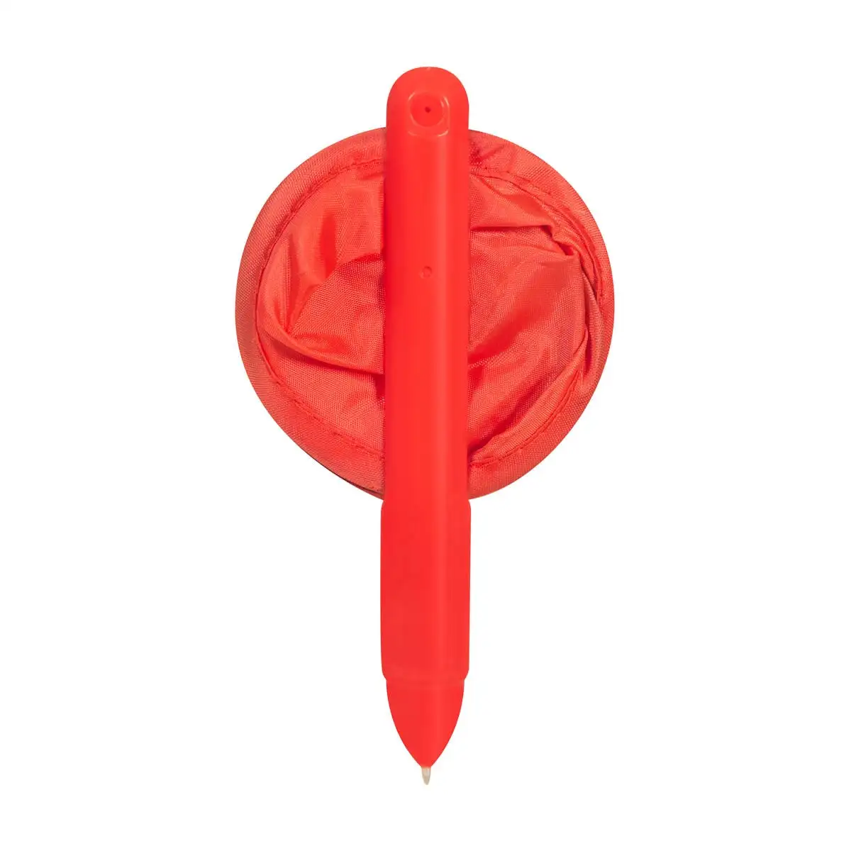 Pluma promocional con abanico.