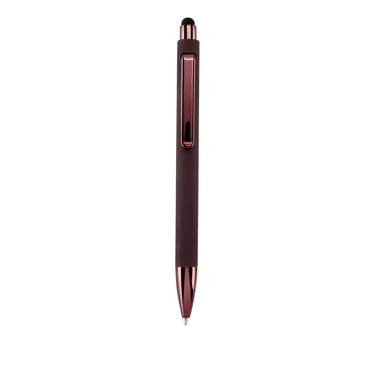 Bolígrafo promocional con stylus para pantallas táctiles.