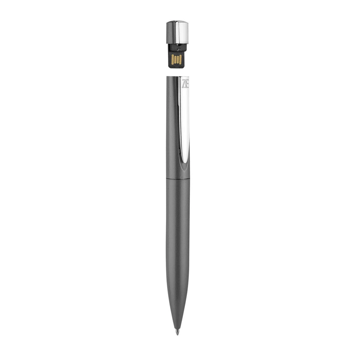 Memoria USB integrada en bolígrafo para oficinas.