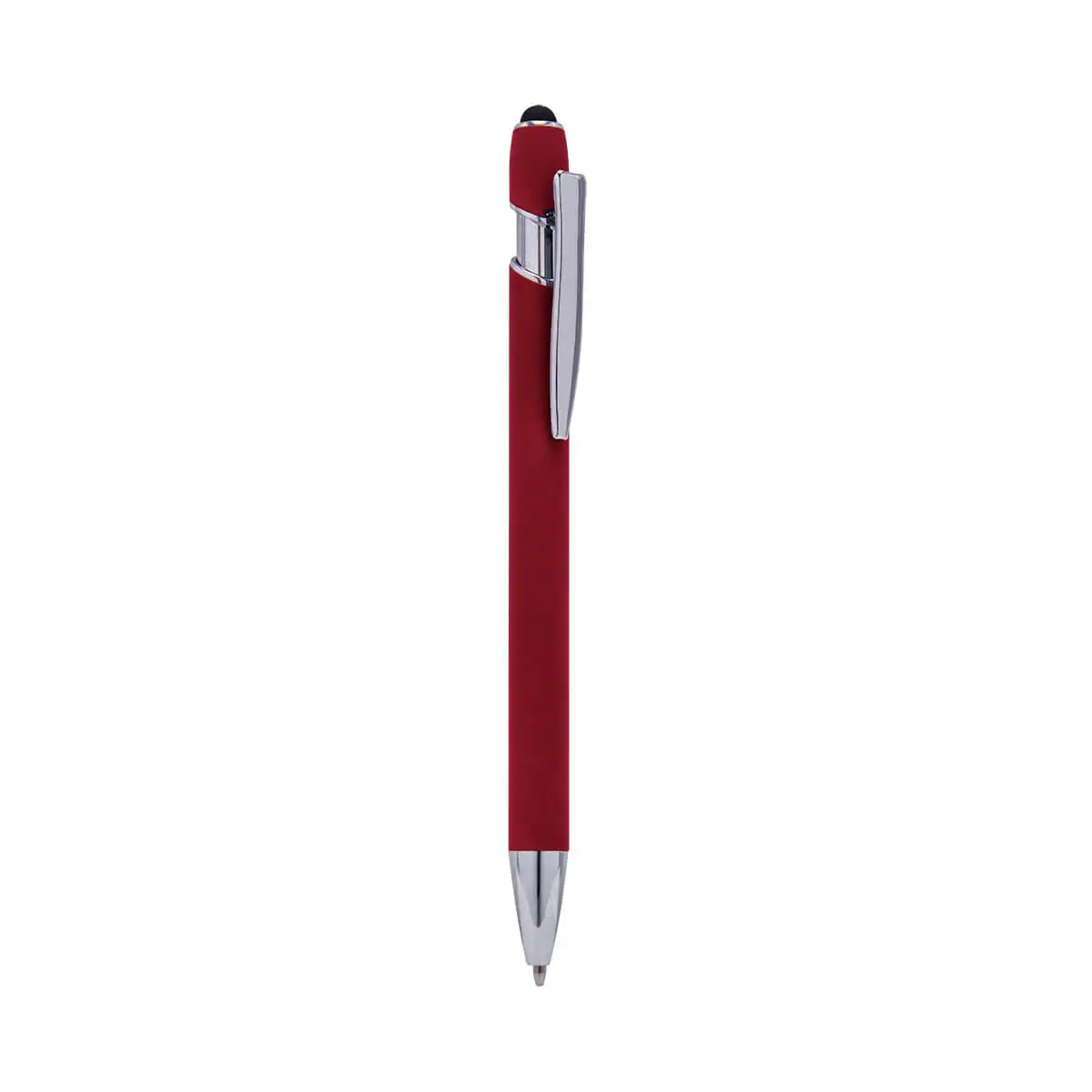 Bolígrafo de aluminio con stylus personalizado.