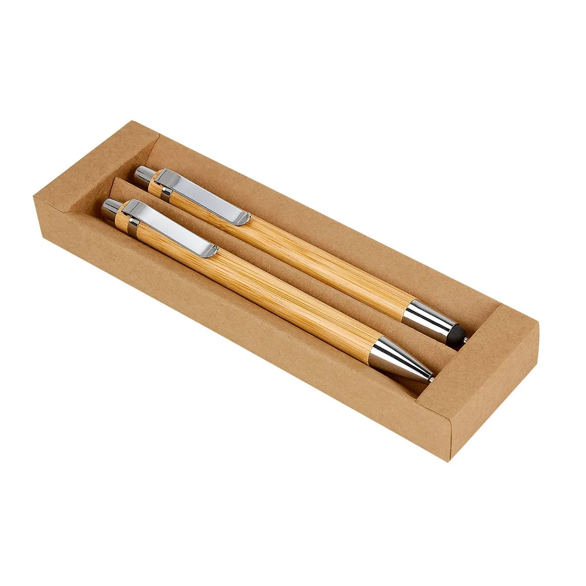 Set VERNAL de madera con bolígrafo touch y lapicera.