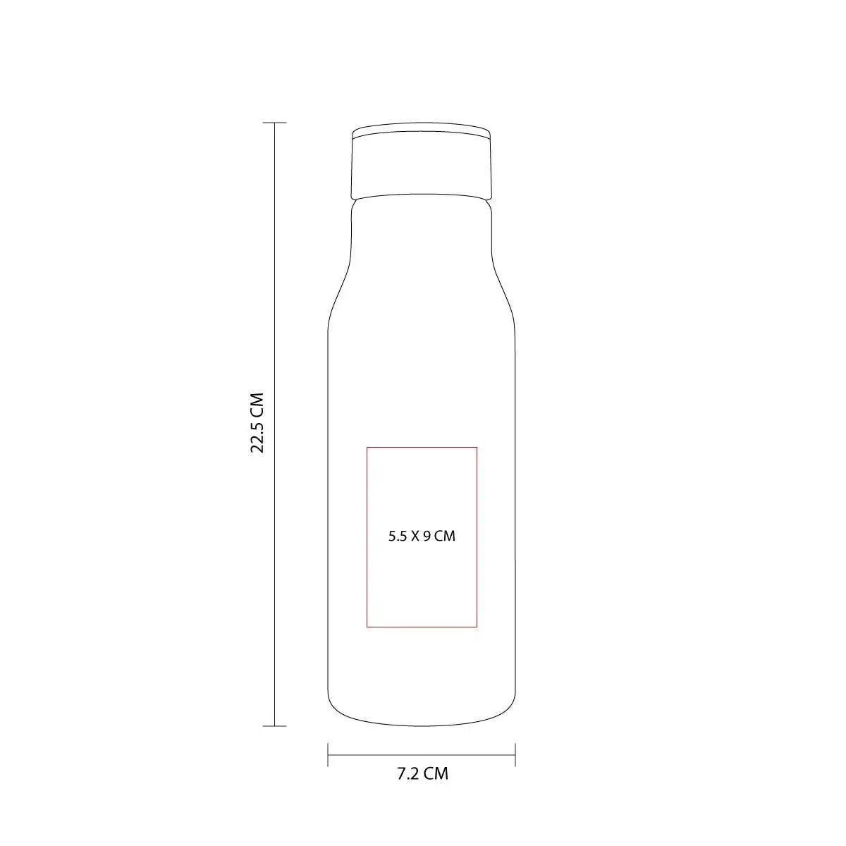 Botella deportiva para torneos empresariales.