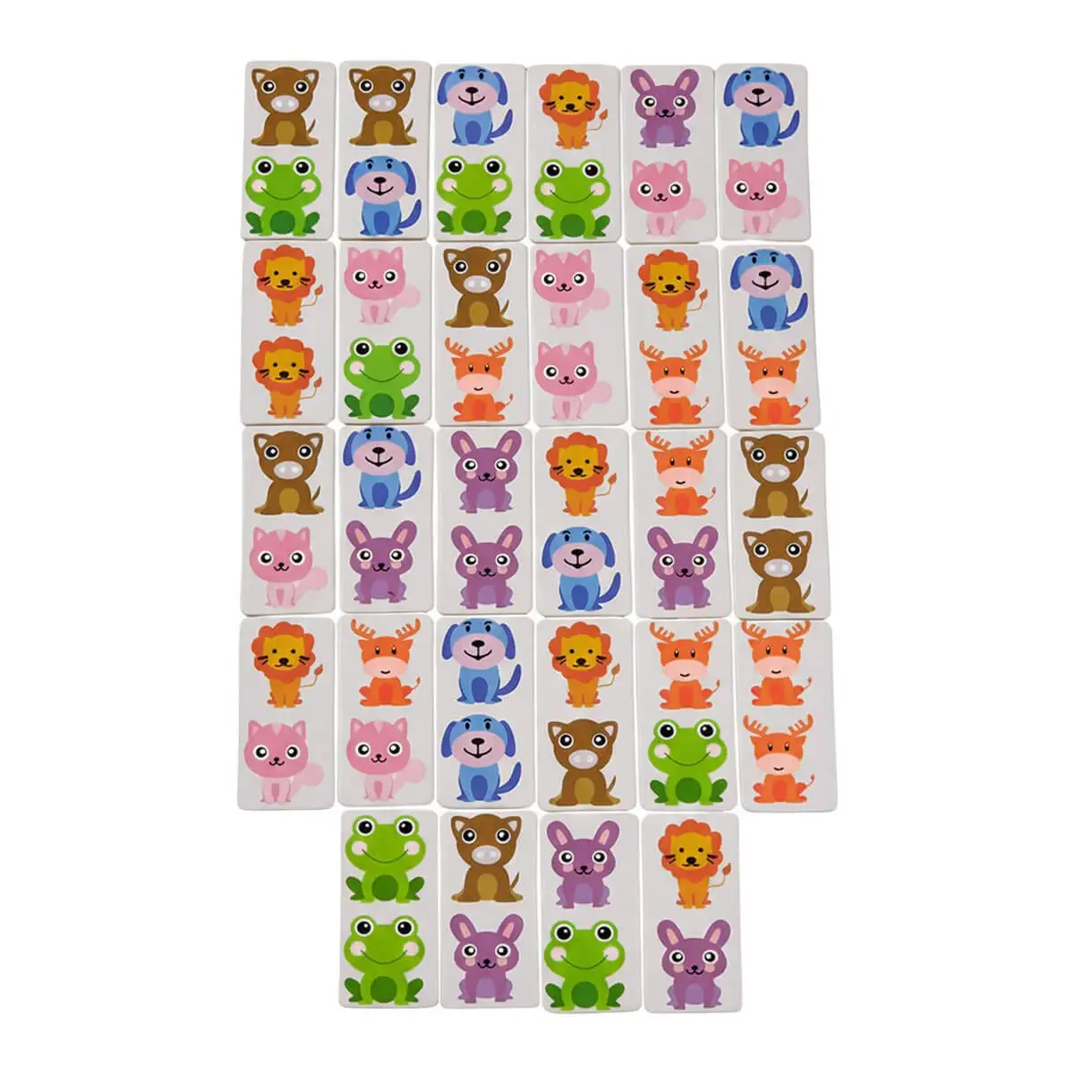 Juego didáctico con ilustraciones de animales.