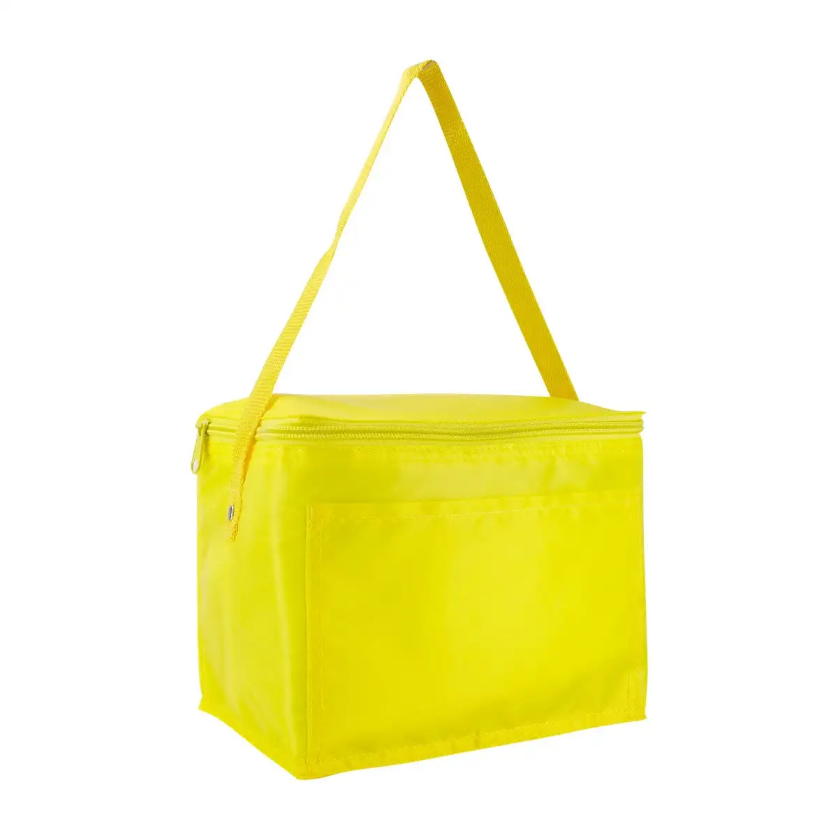 Hielera reutilizable con interior impermeable.