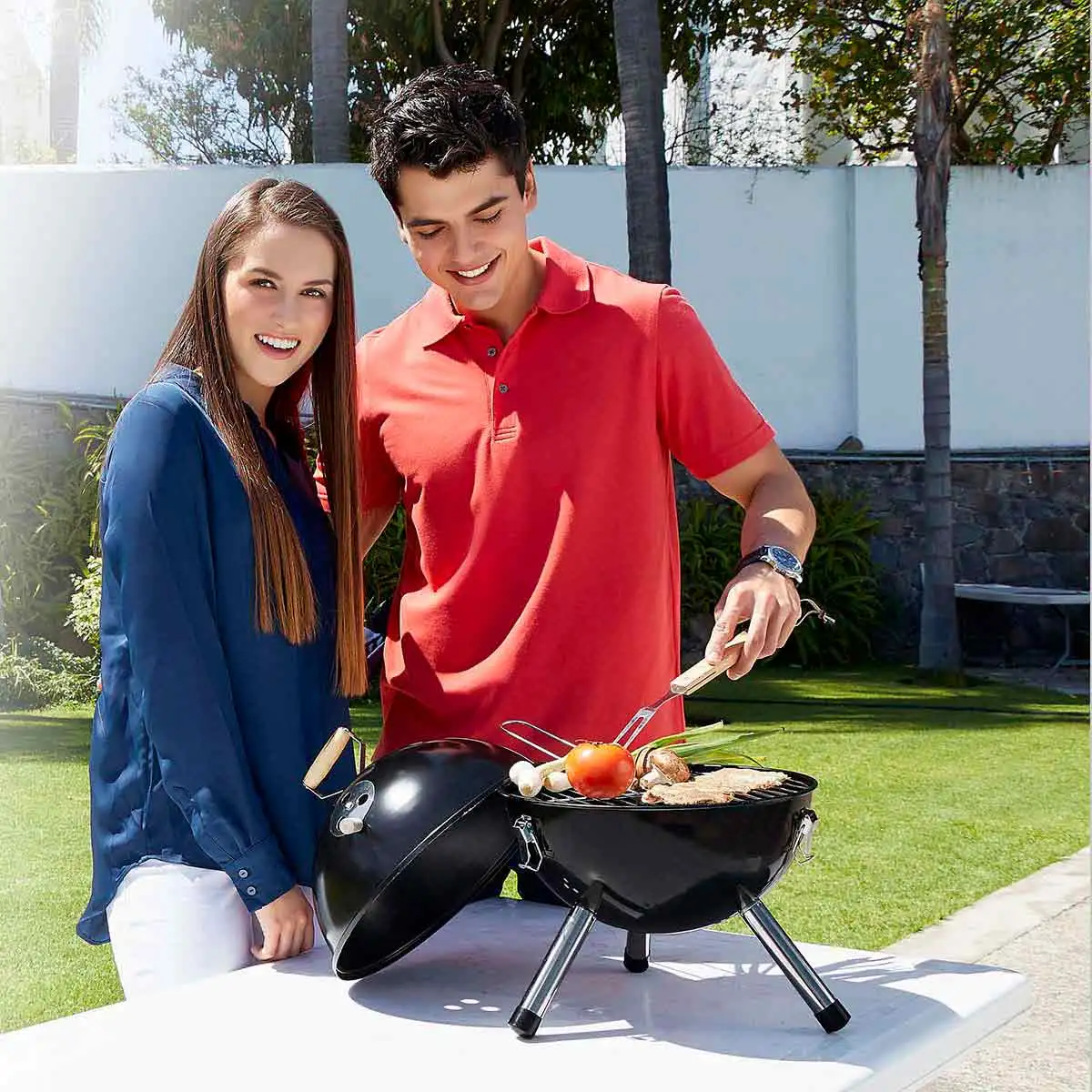 Parrilla portátil para actividades outdoor