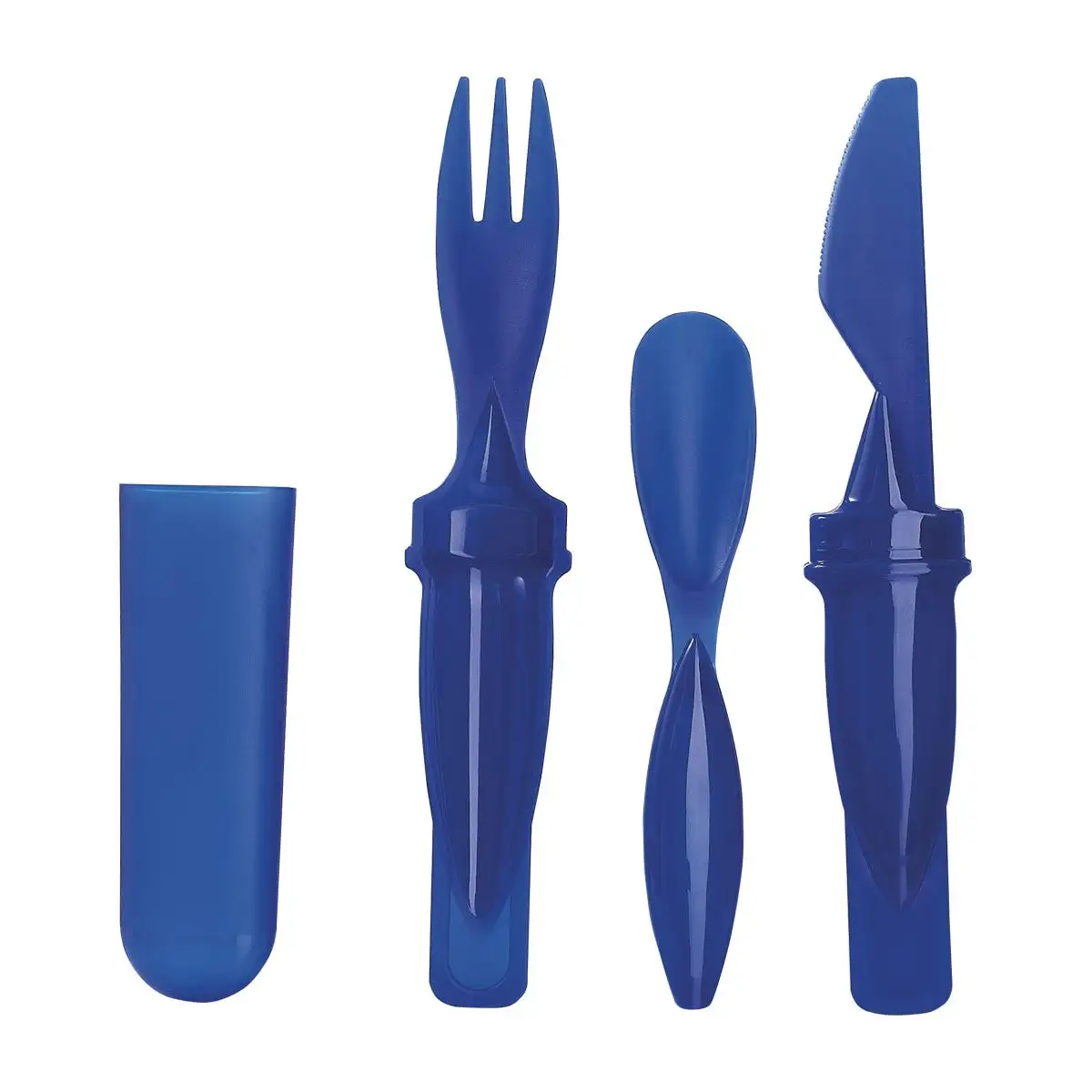 Set de cubiertos con portacubiertos.