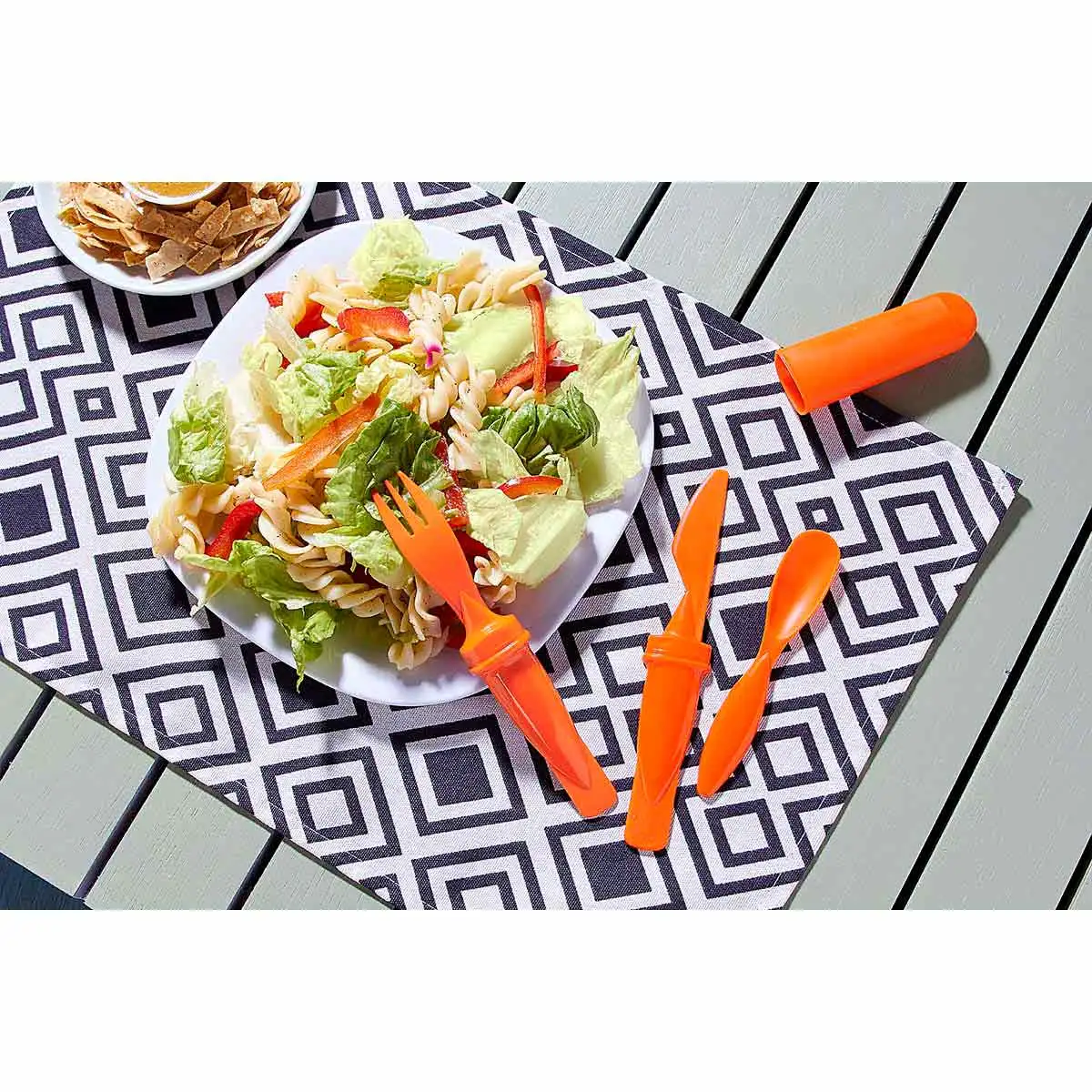 Cubiertos para lunch office.