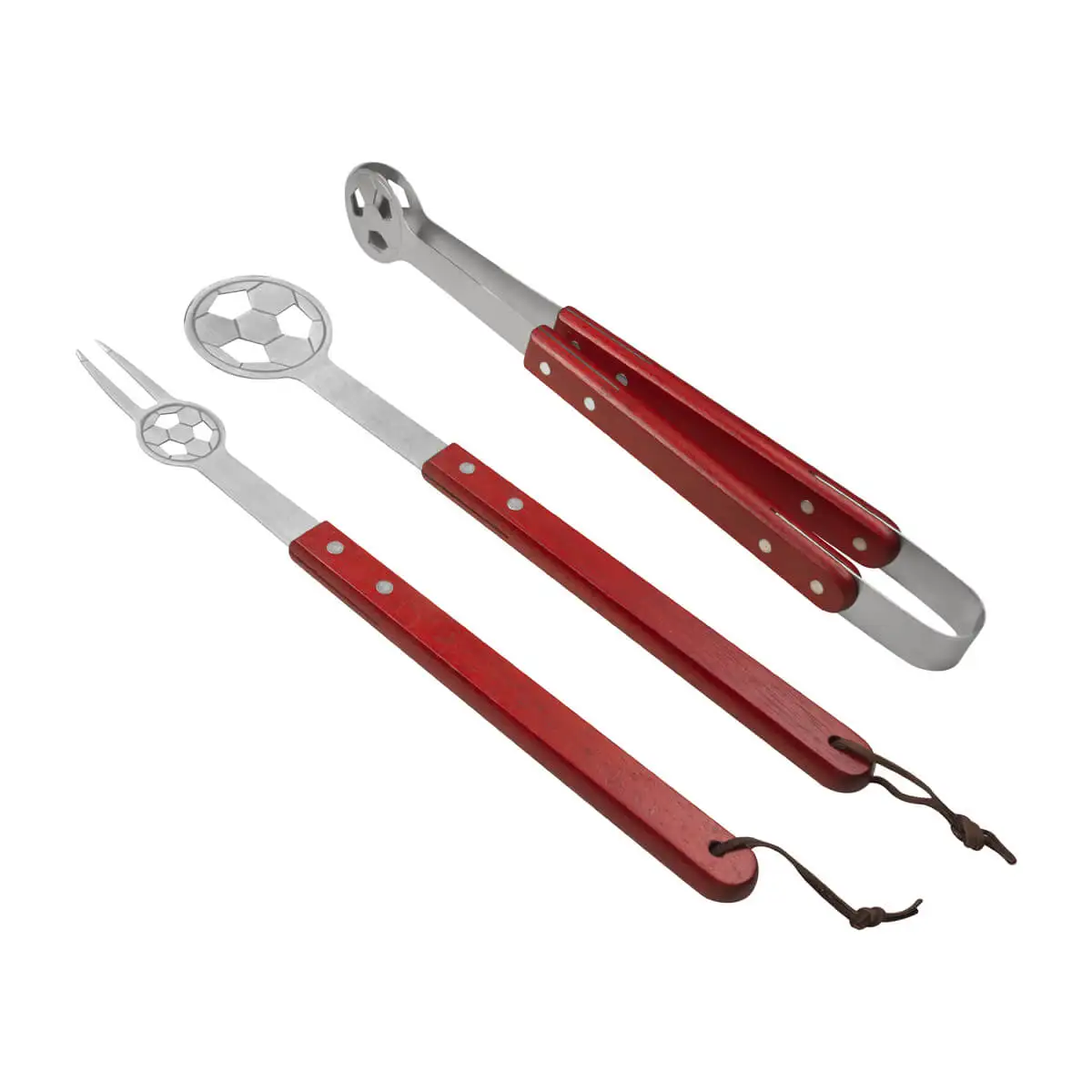 Delantal para parrilladas con utensilios.