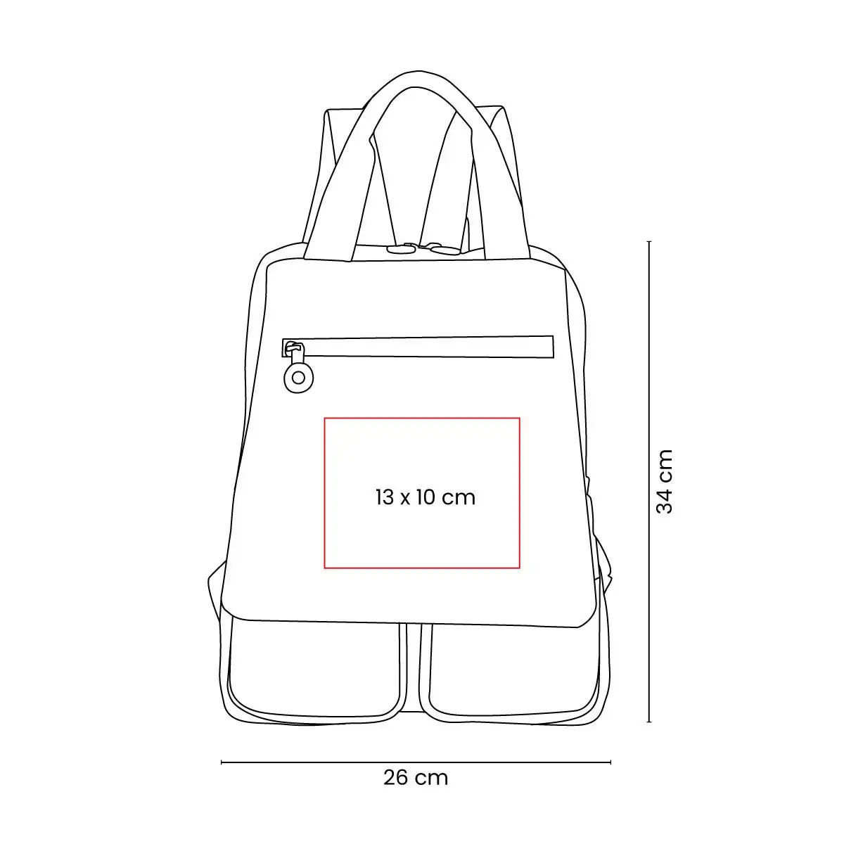 Mochila ejecutiva negra con bolsillos organizadores