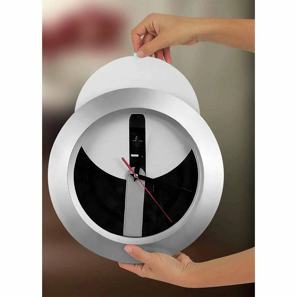 Reloj corporativo para identidad visual.