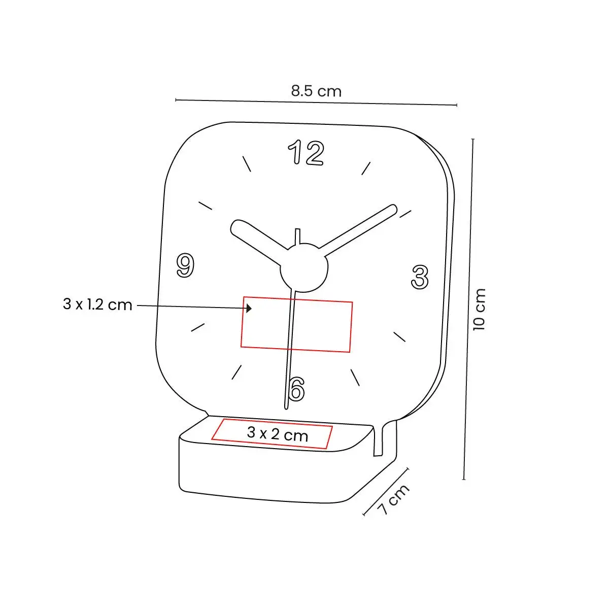 Reloj de bambú para oficinas modernas.