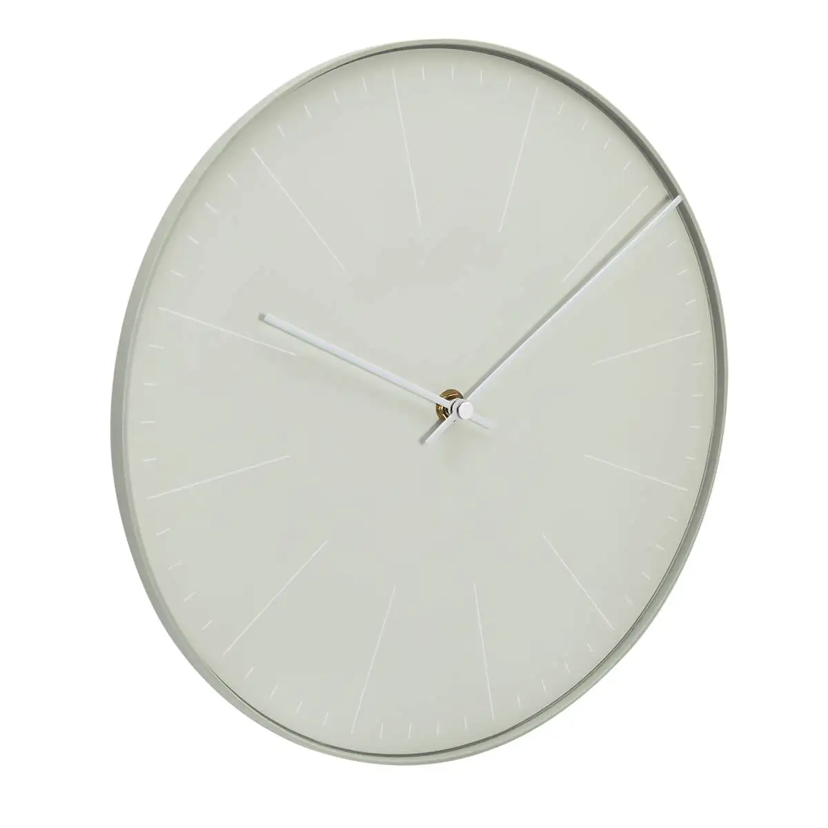 Reloj analógico decorativo para espacios corporativos.