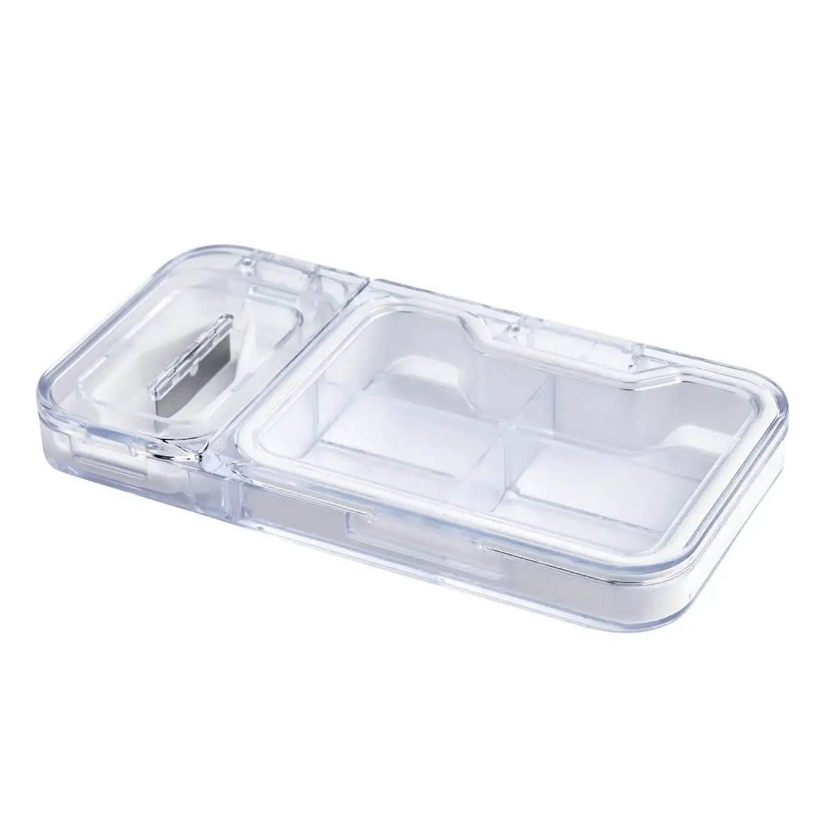 CANIF compacto para organizar y cortar medicamentos.