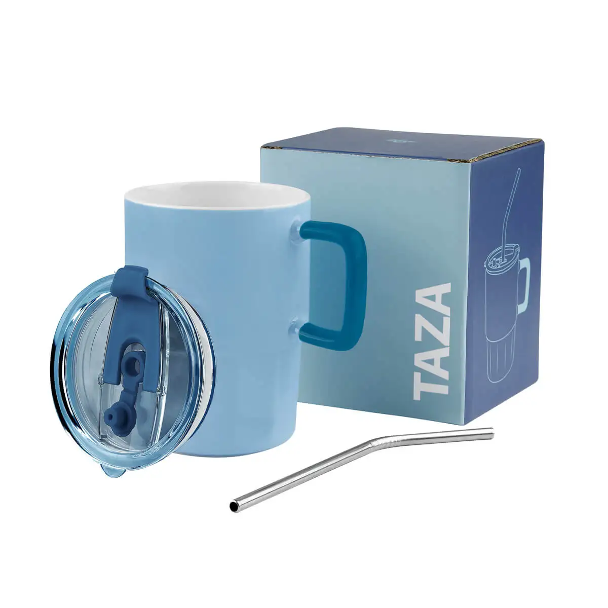 Taza CORALINE personalizada con logotipo corporativo.