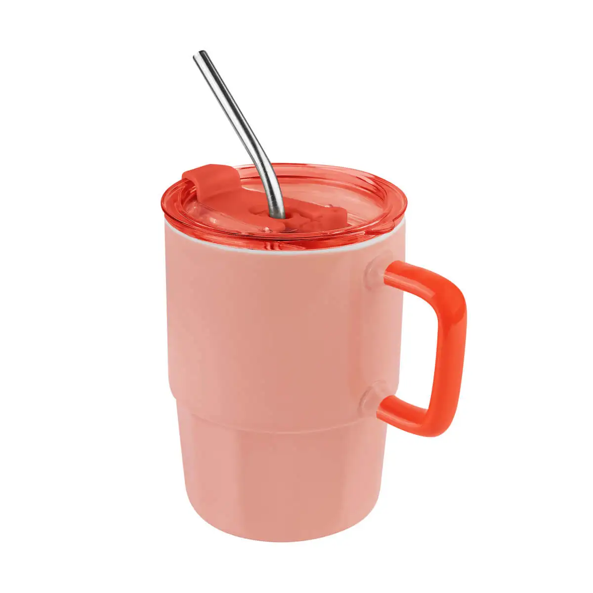 Taza con tapa push para regalos empresariales.