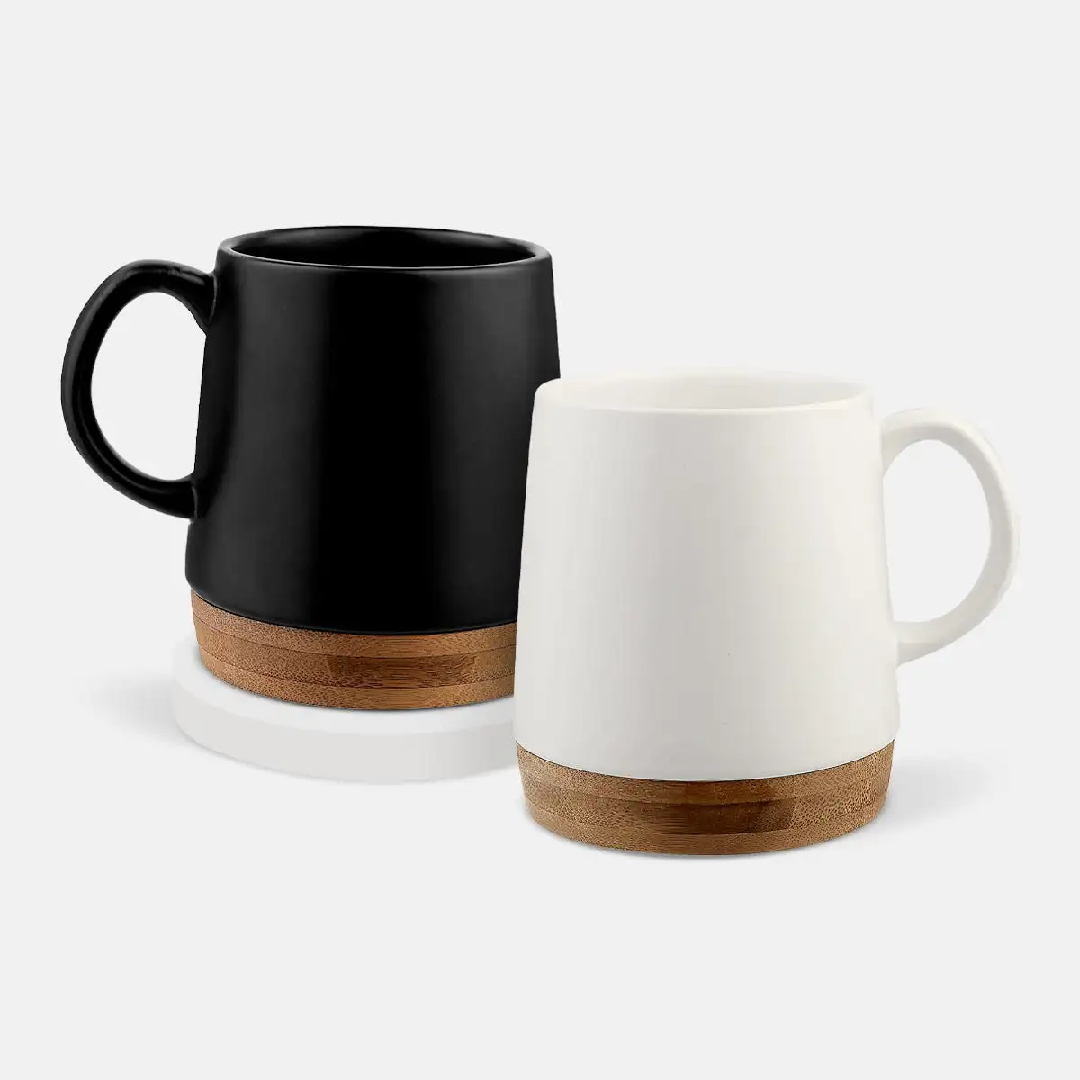Taza FIORLAND 16 oz con base de bambú.