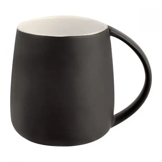 Taza de porcelana mate personalizada para empresas.