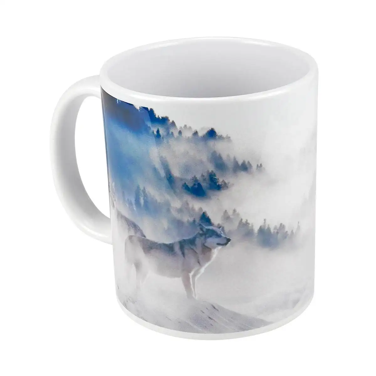 Taza de 11 oz para impresión gráfica empresarial.