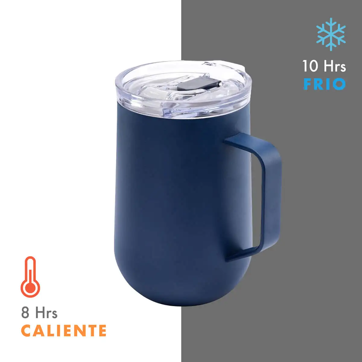 Taza térmica de 600 ml al vacío.