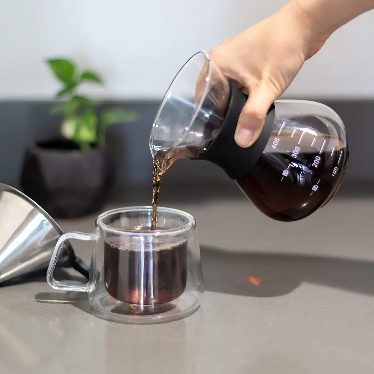 Cafetera de Goteo MISTE de vidrio borosilicato.
