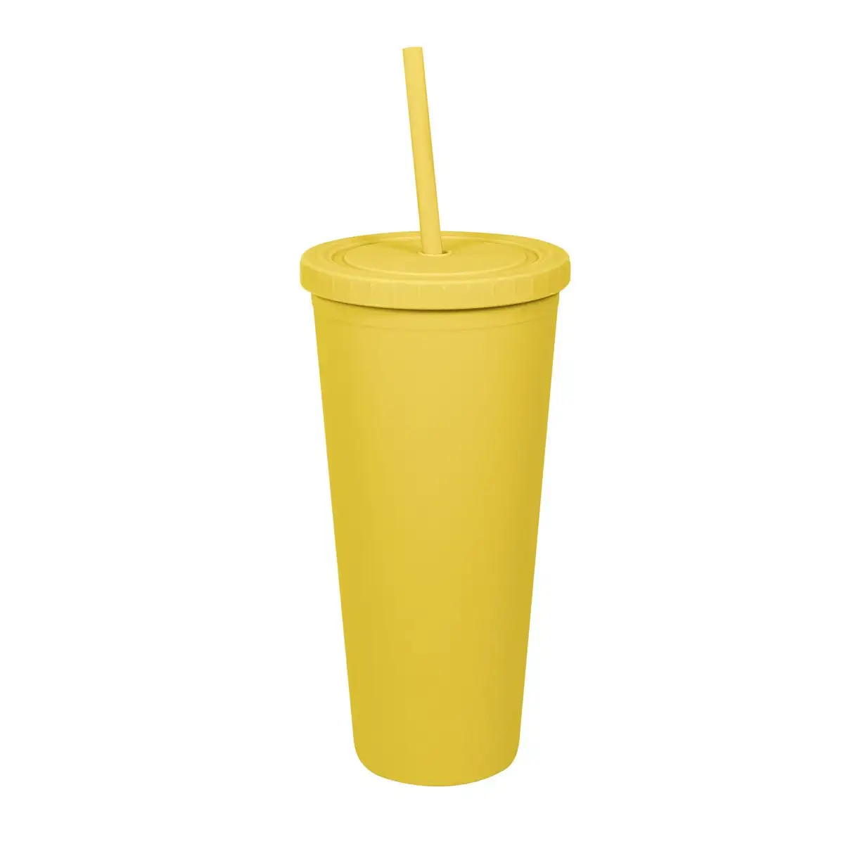 Vaso para bebidas con popote.