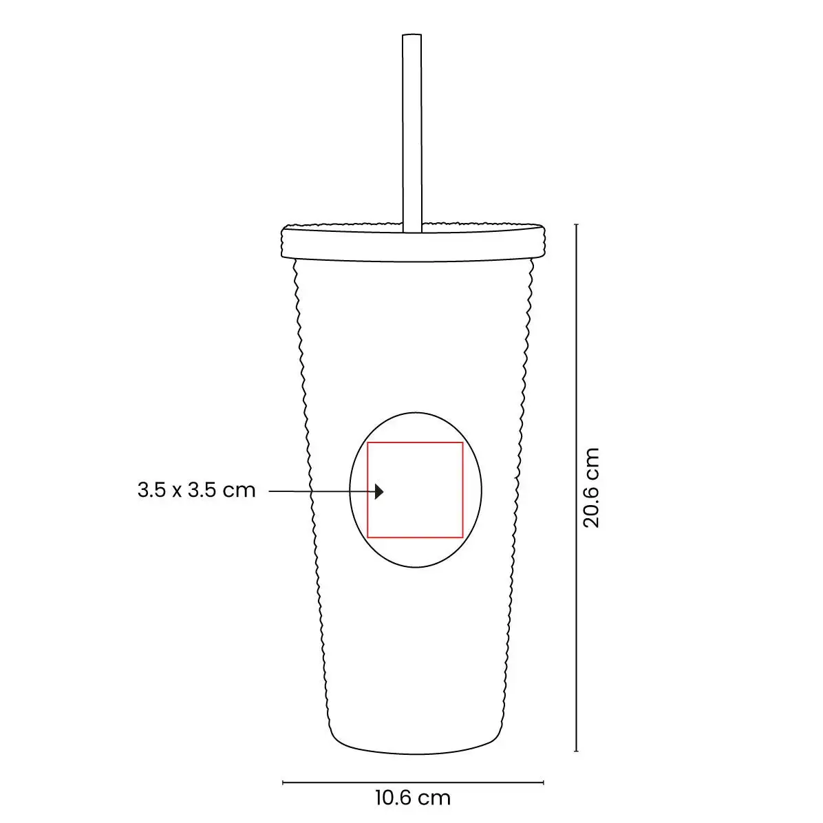 Vaso ejecutivo para branding empresarial.